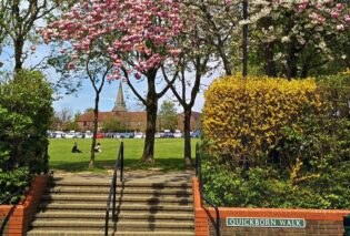 Photo of Luxfords Field from outside the Civic Centre