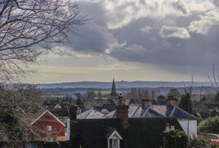 Photo of Uckfield rooftops in winter