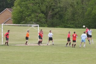 Footballers at Victoria Pleasure Ground