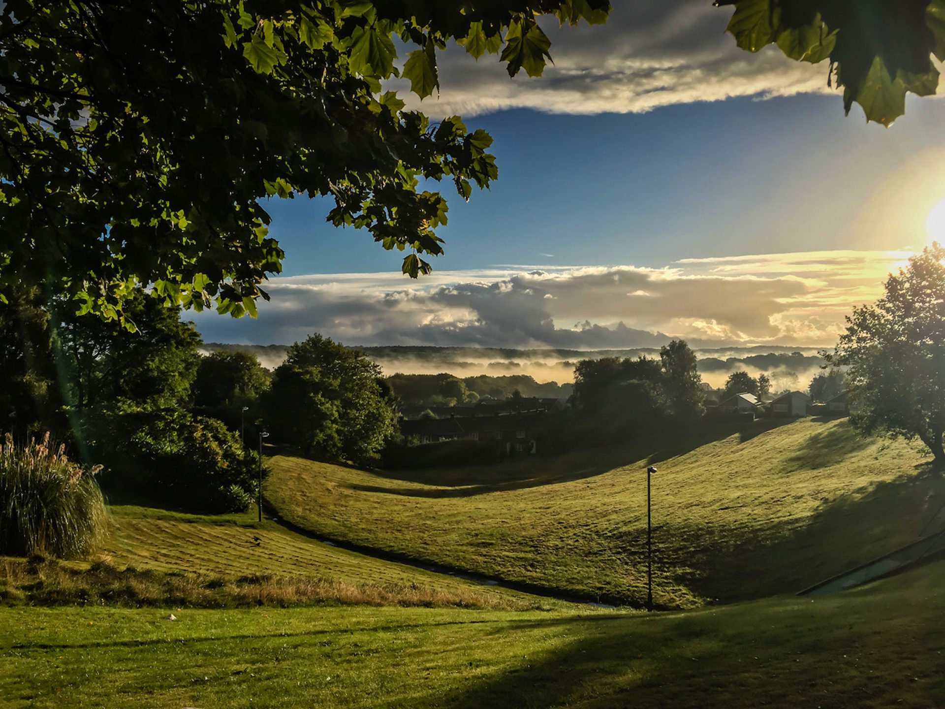 Photo of the Dene at sunset