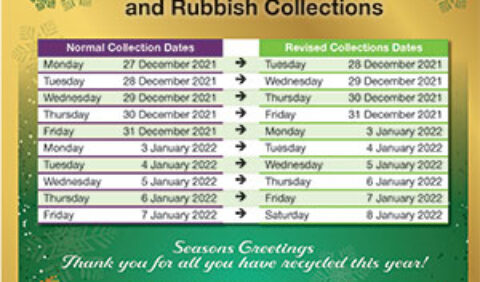 Image of the Christmas waste collections timetable