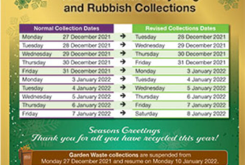 Image of the Christmas waste collections timetable