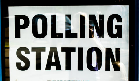 polling station sign