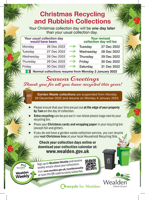 Christmas Recycling and Waste Collections