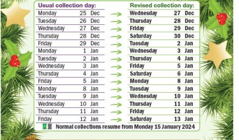 Christmas Bin Collections