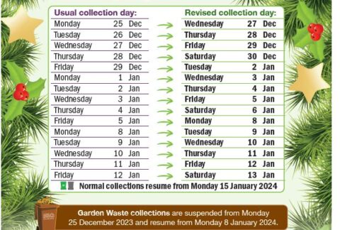 Christmas Bin Collections