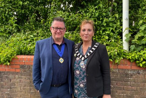 Councillors Spike Mayhew (Left) and Karen Bedwell (Right) will continue their roles as Deputy Mayor and Town Mayor, respectively.